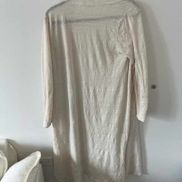 Eileen Fisher Tan Cardigan Sweater Linen - Picture 7 of 7